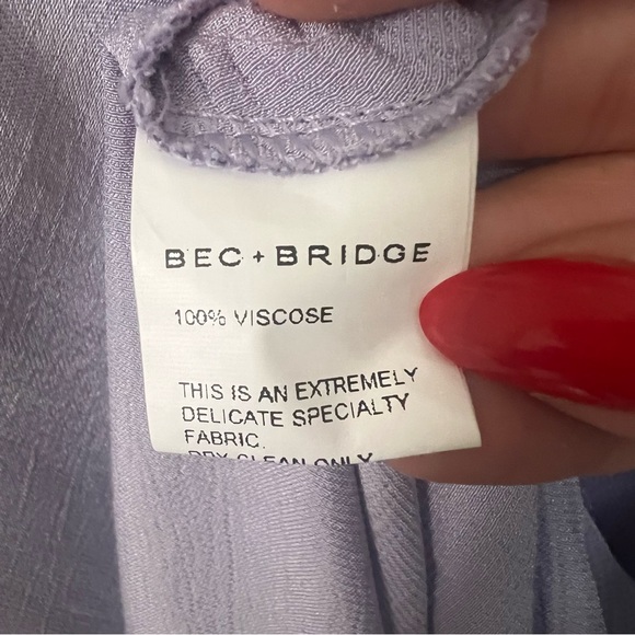 NEW NWT Bec + Bridge Moon Dance Strapless Maxi Dress Lilac Light Purple - Picture 8 of 9